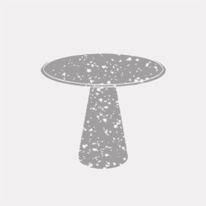 mesa geometric redonda granilite